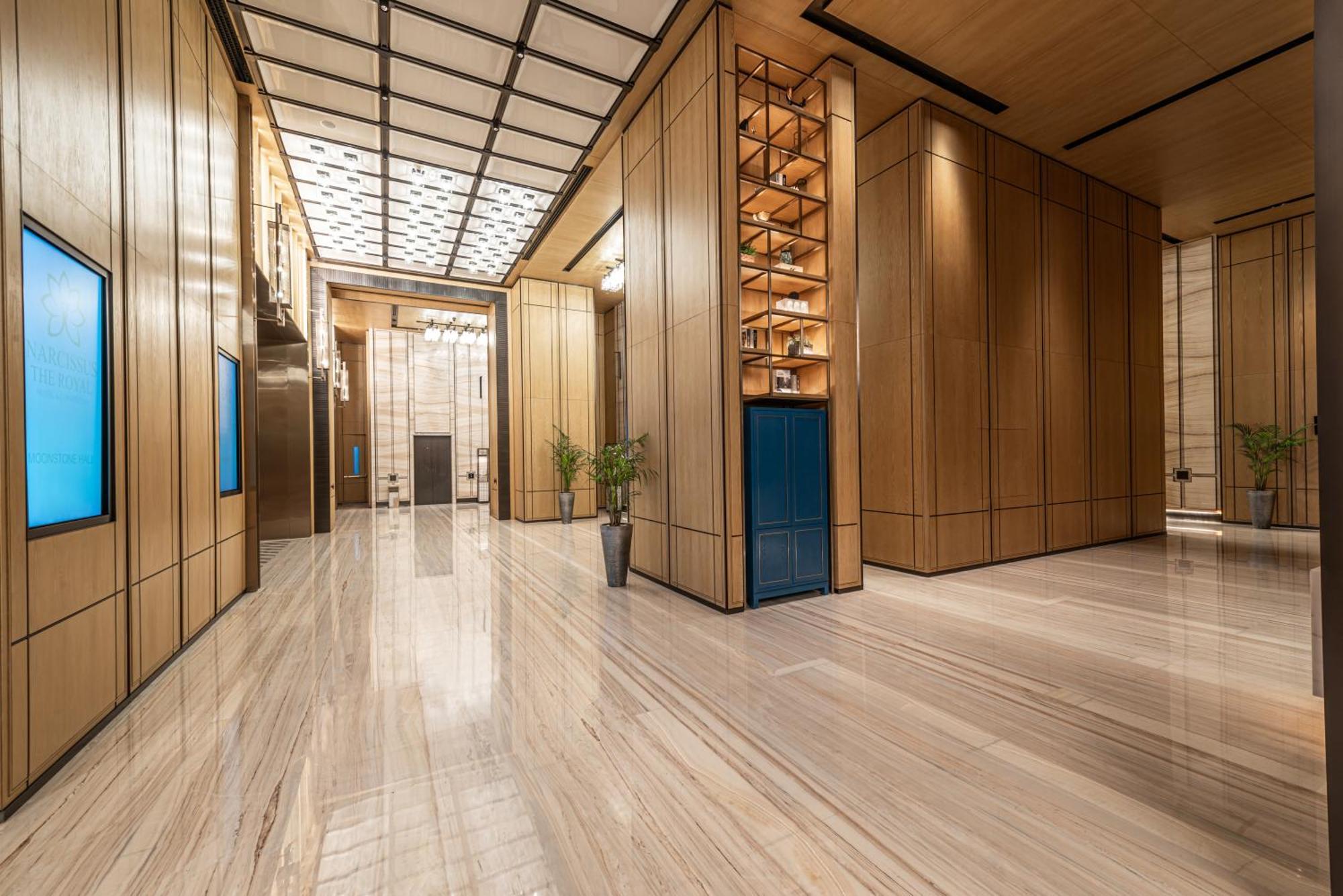Narcissus The Royal Hotel Riyadh Luaran gambar 3D rendering of a hotel lobby